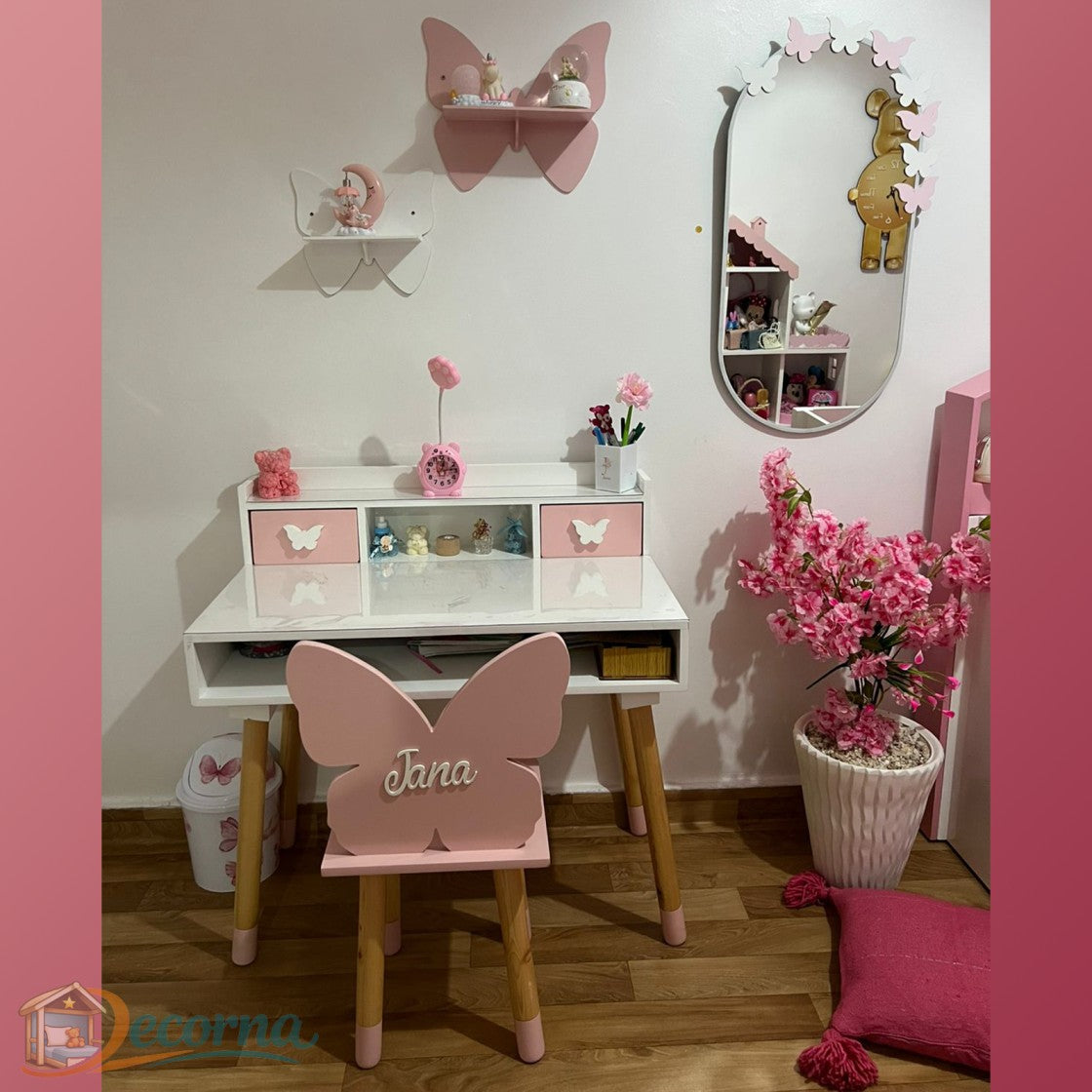 Bureau et Chaise Papillon
