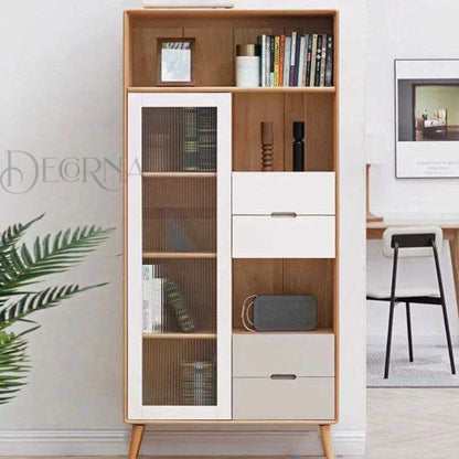 Étagère en Bois Élégante avec Rangement