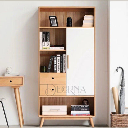 Étagère en Bois Élégante avec Rangement