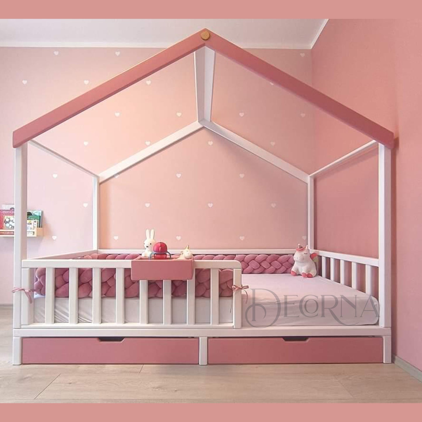 Lit Maison Confort avec Rangement Intégré