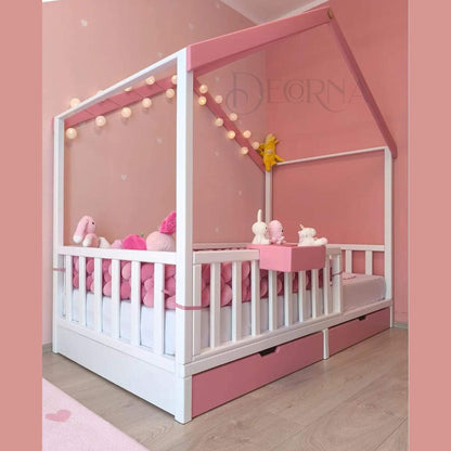 Lit Maison Confort avec Rangement Intégré