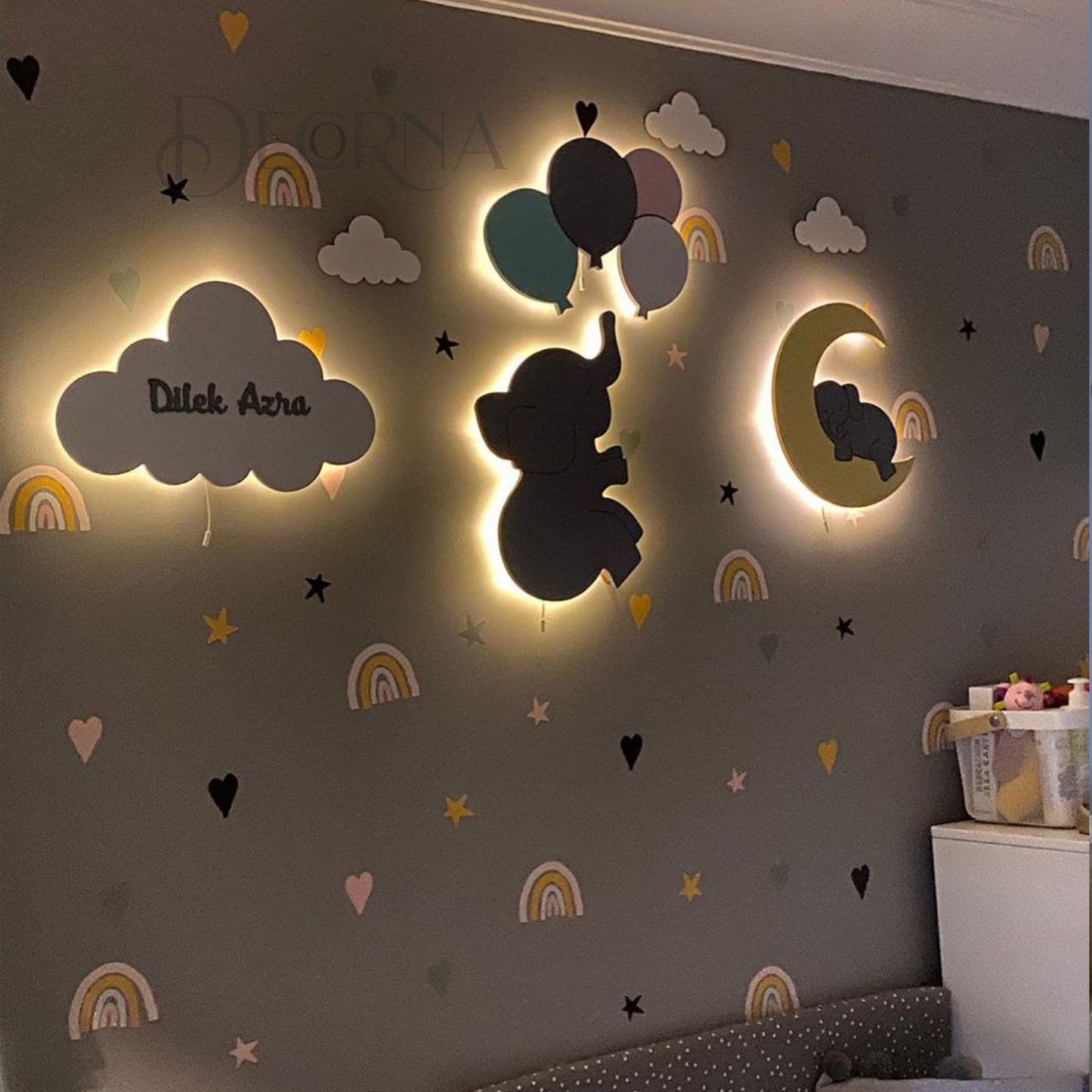 Collection de décorations murales en bois personnalisées