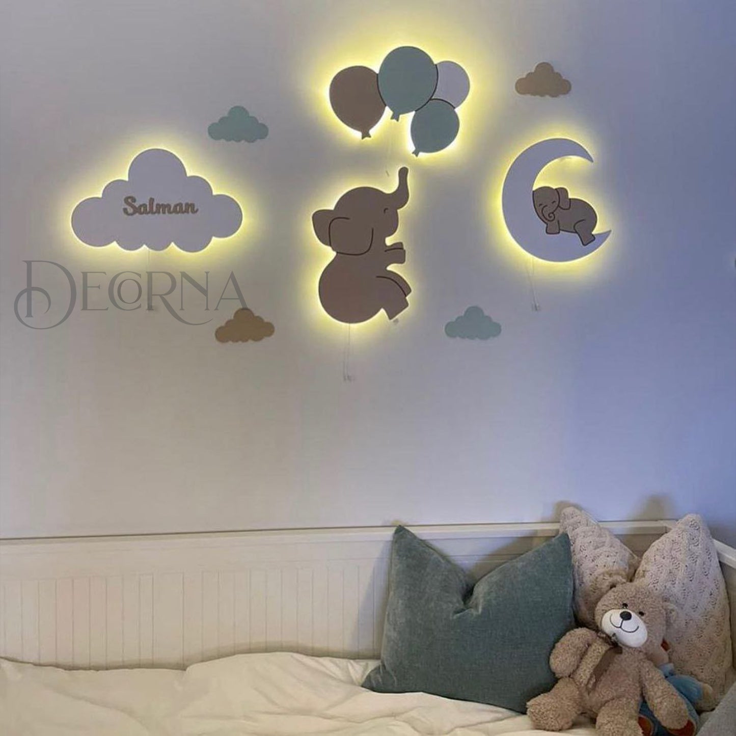 Collection de décorations murales en bois personnalisées