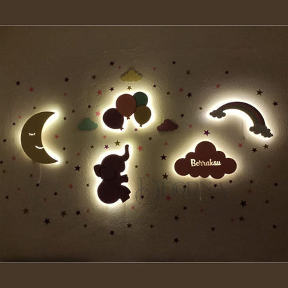 Collection de décorations murales en bois personnalisées